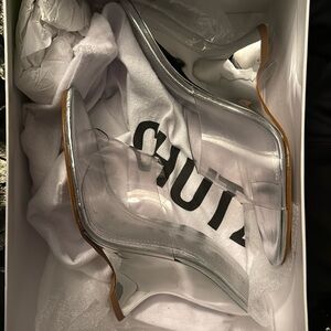 Silver/mirror wedge by Schutz